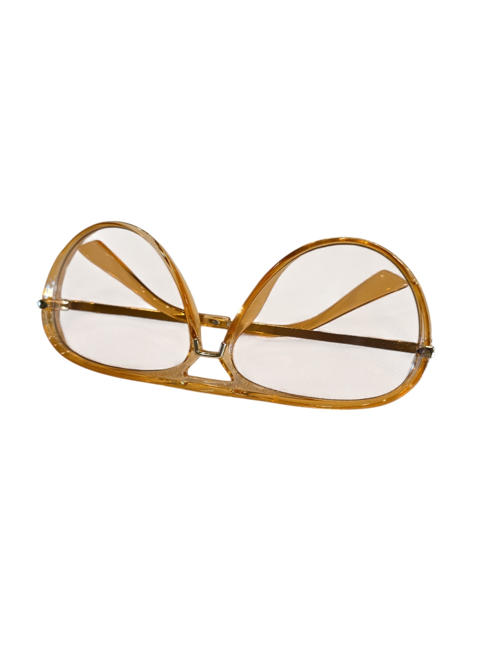 Orange Framed VIOLA  Oversized Women's Sunglasses - Grey Lens